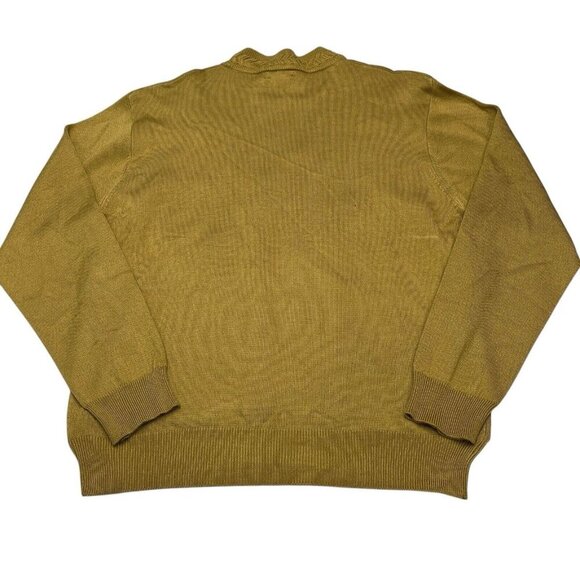 Vintage Pronti Sweater L Brown Pullover Mixed Faux Suede Grandpa Western Boho - Picture 2 of 9